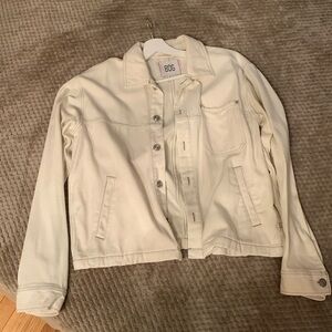 BDG Mens White Denim Jacket
